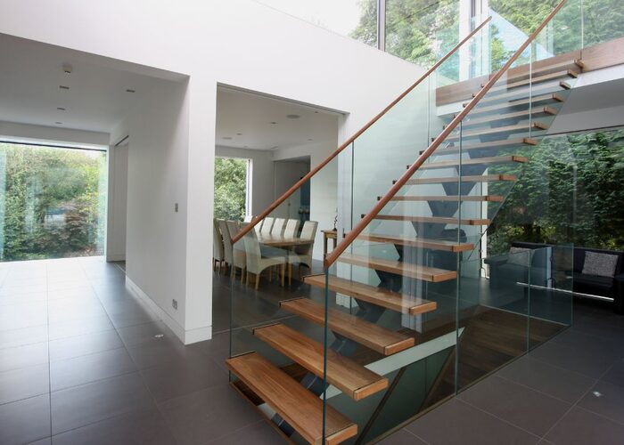 White Lodge won British Homes Award in the Sunday Times with Oriel windows & minimal windows sliding doors